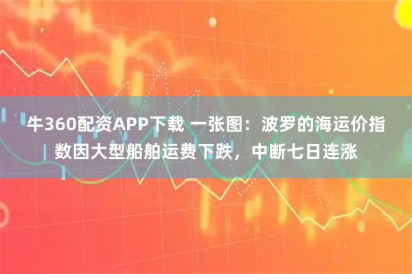 牛360配资APP下载 一张图：波罗的海运价指数因大型船舶运费下跌，中断七日连涨